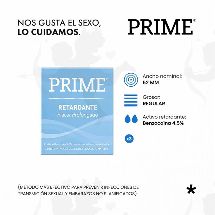 Cód: FP RETARD - Preservativo Prime Retardante - $ 6000